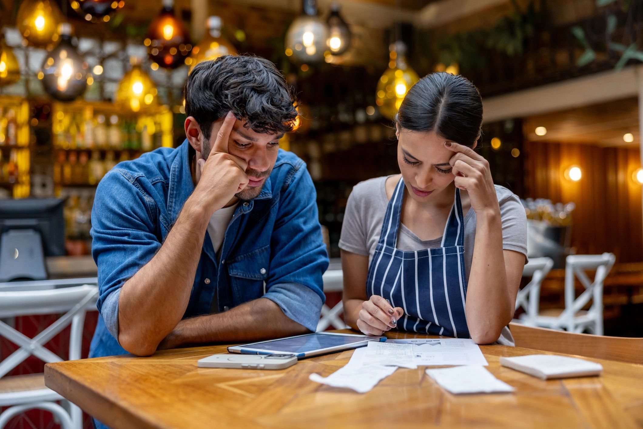 small business owner with paperwork